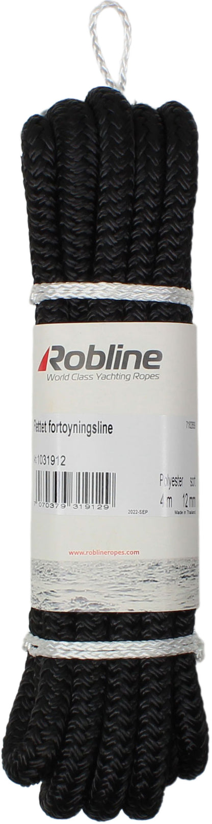 Robline Flettet fortøyningsline sort