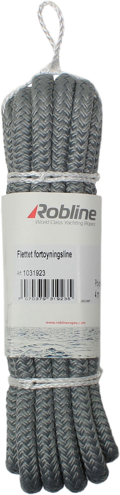 Robline Flettet fortøyningsline grå