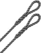 Robline 3-slått fenderline 2-pk grå