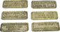 Skilt i messing, 145 x 60 mm