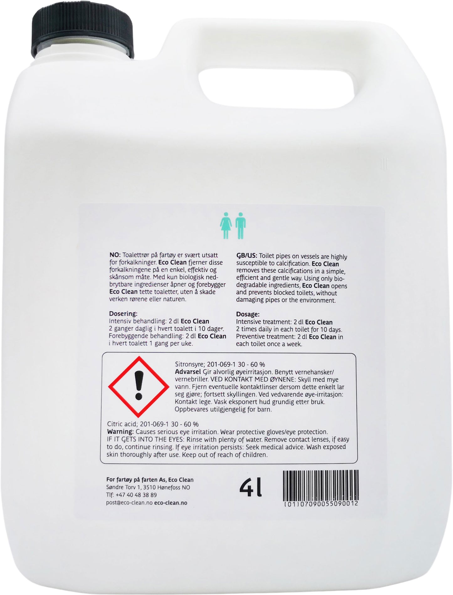 Eco Clean fjerner forkalkning