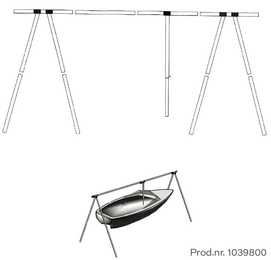 1852 Bakkestativ i aluminium m/bag