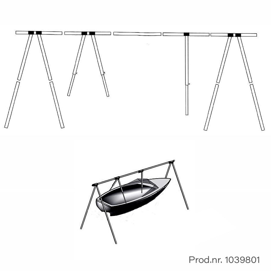 1852 Bakkestativ i aluminium m/bag