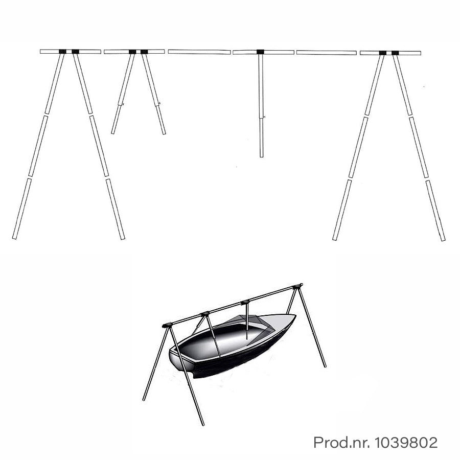 1852 Bakkestativ i aluminium m/bag