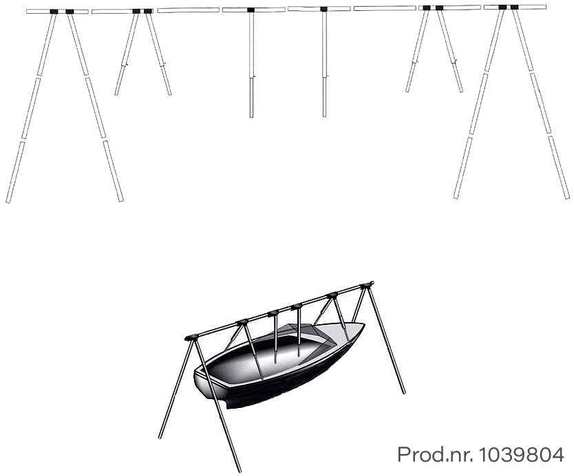 1852 Bakkestativ i aluminium m/bag