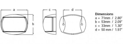 Hella NaviLED Compact BSH 2 nm lanterne hvit