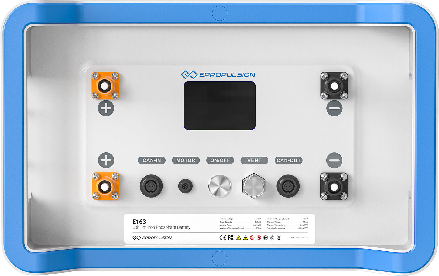 ePropulsion E-Serie 2 48V batteri til elektriske båtmotorer
