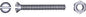 Maskinskrue m/mutter A4 DIN 964/934