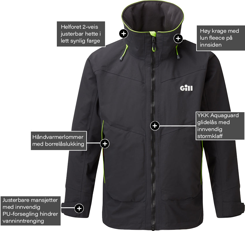 Gill OS3 Coastal seiljakke herre