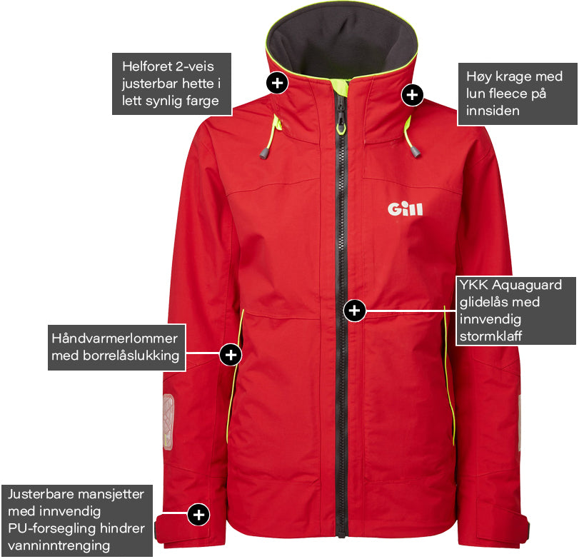 Gill OS3 Coastal seiljakke dame
