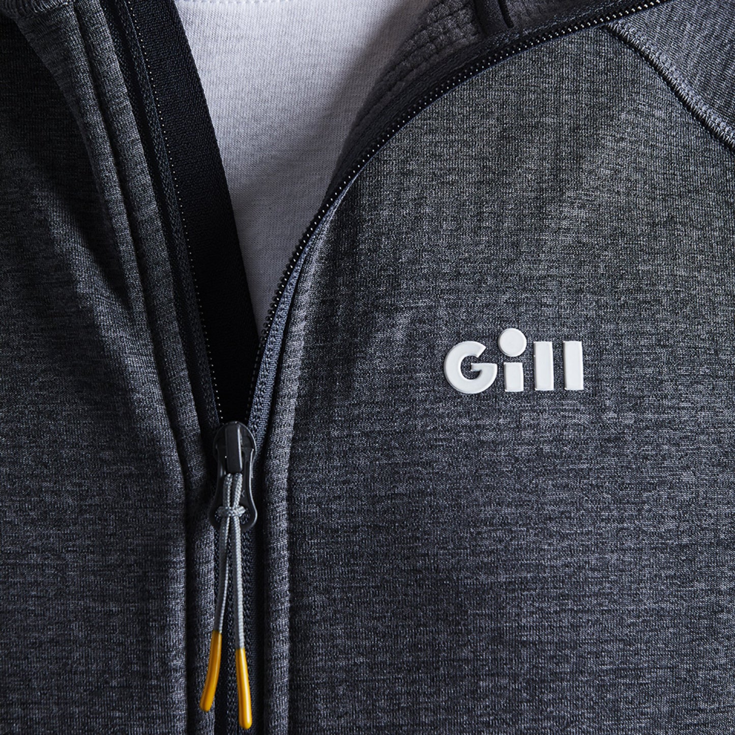Gill Dart Hoodie fleecejakke herre grå