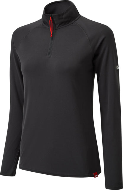 Gill UV Tec LS Zip trøye dame charcoal