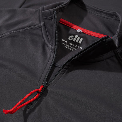 Gill UV Tec LS Zip trøye dame charcoal